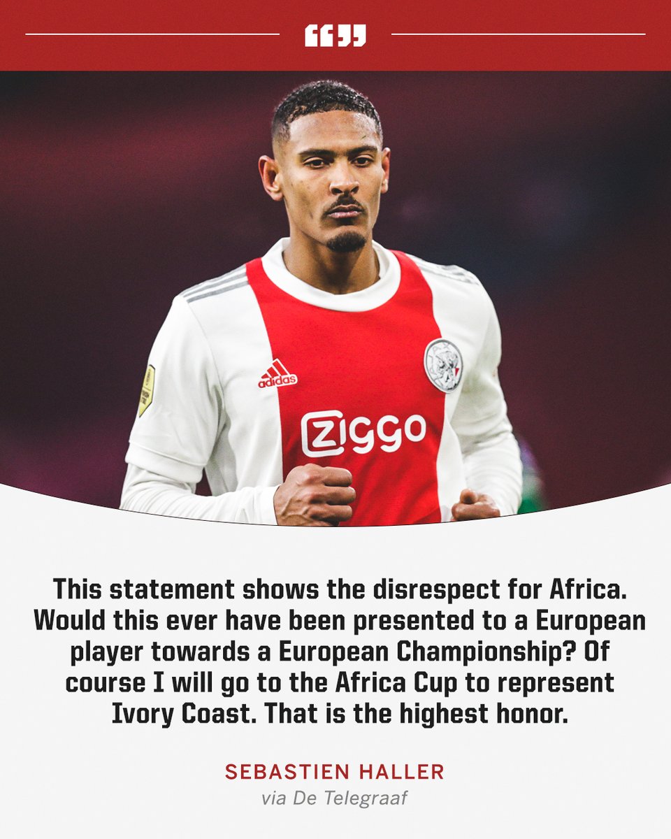 Sebastien Haller wasn't happy about being asked if he would prefer to stay with Ajax rather than go to the African Cup Of Nations 😤