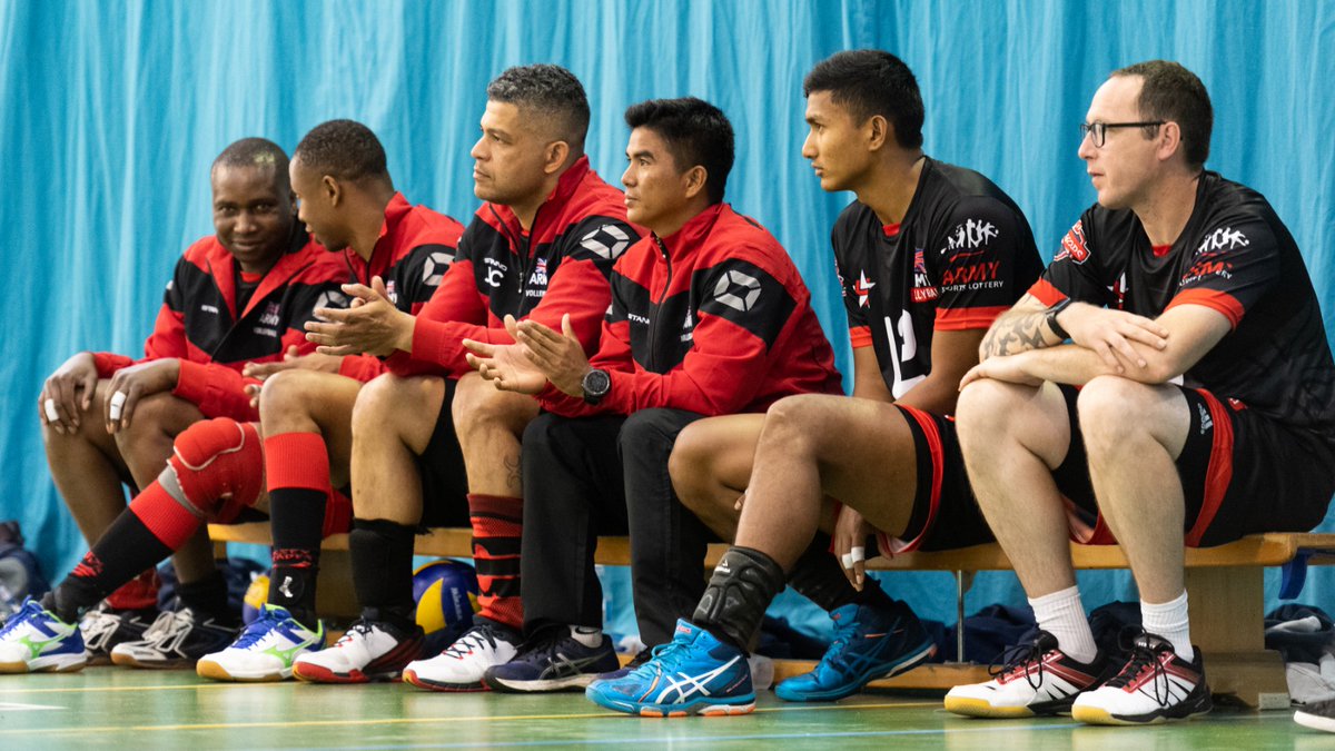 BritishArmyMen1's tweet photo. "Volleyball is one of the most interactive games going.

It is a game of intuition, imagination, improvisation — but most of all, of reciprocity.

Of teamwork.

There is no way to freelance in volleyball."

– Marv Dunphy
@ArmySportASCB @BritishArmy https://t.co/UGnIVYmtVw
