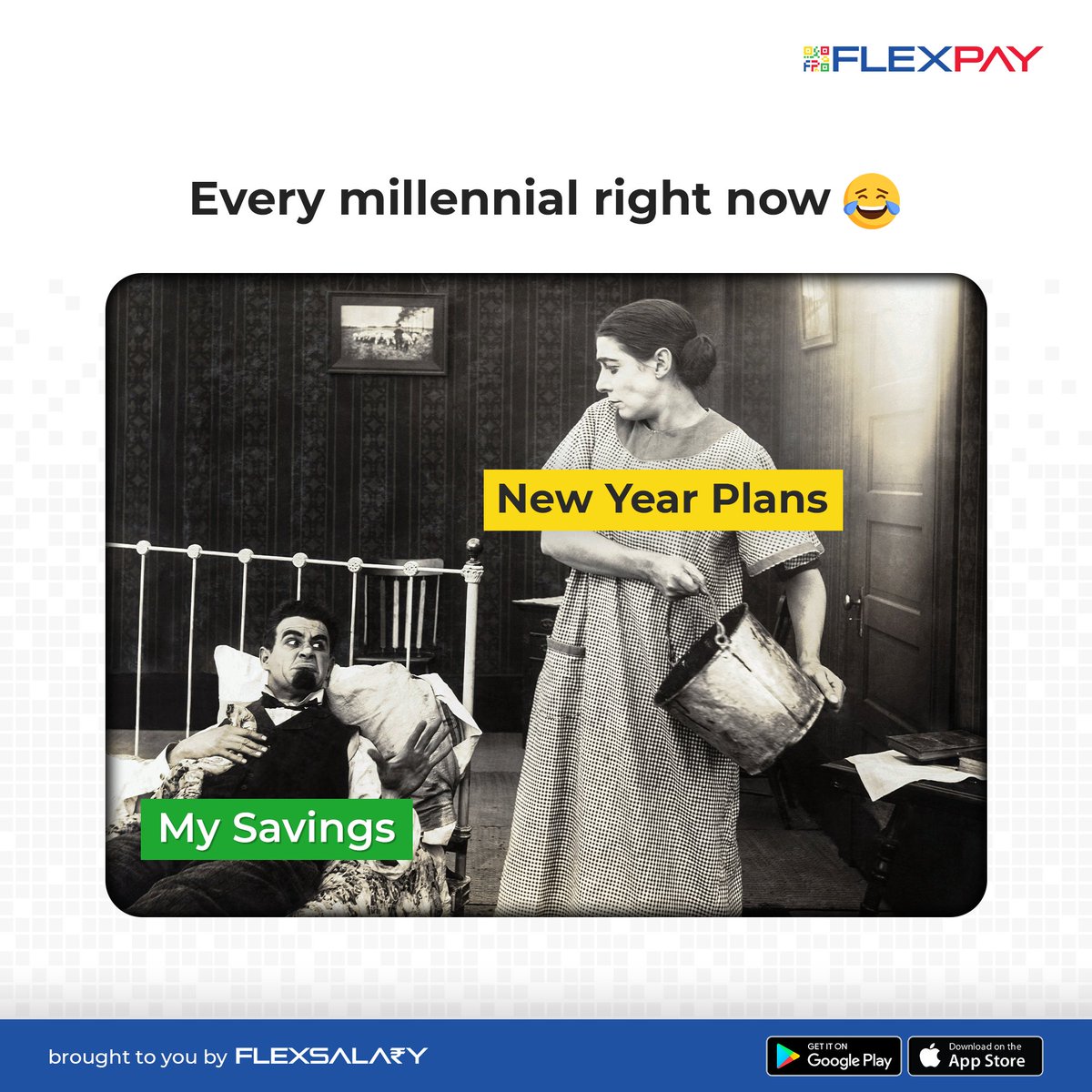 FlexPayIndia's tweet photo. Savings be like "Nooo" 😭😭
Use FlexPay Instead ☑️😬 https://t.co/uYAkUnpZYh

On that note, comment below your grand new year plans ☀️

#newyear #happynewyear #2021 #2022 #savings #loan #credit #quickloan #quickcredit #instant https://t.co/aBIzNmMZgB