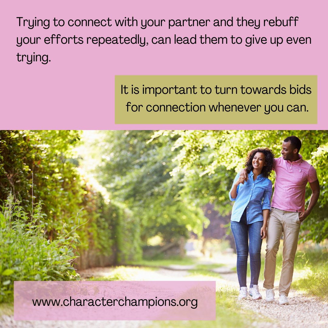 CharacterChamp2's tweet image. It is important to turn towards bids for connection whenever you can. #bidsforconnection #johngottman