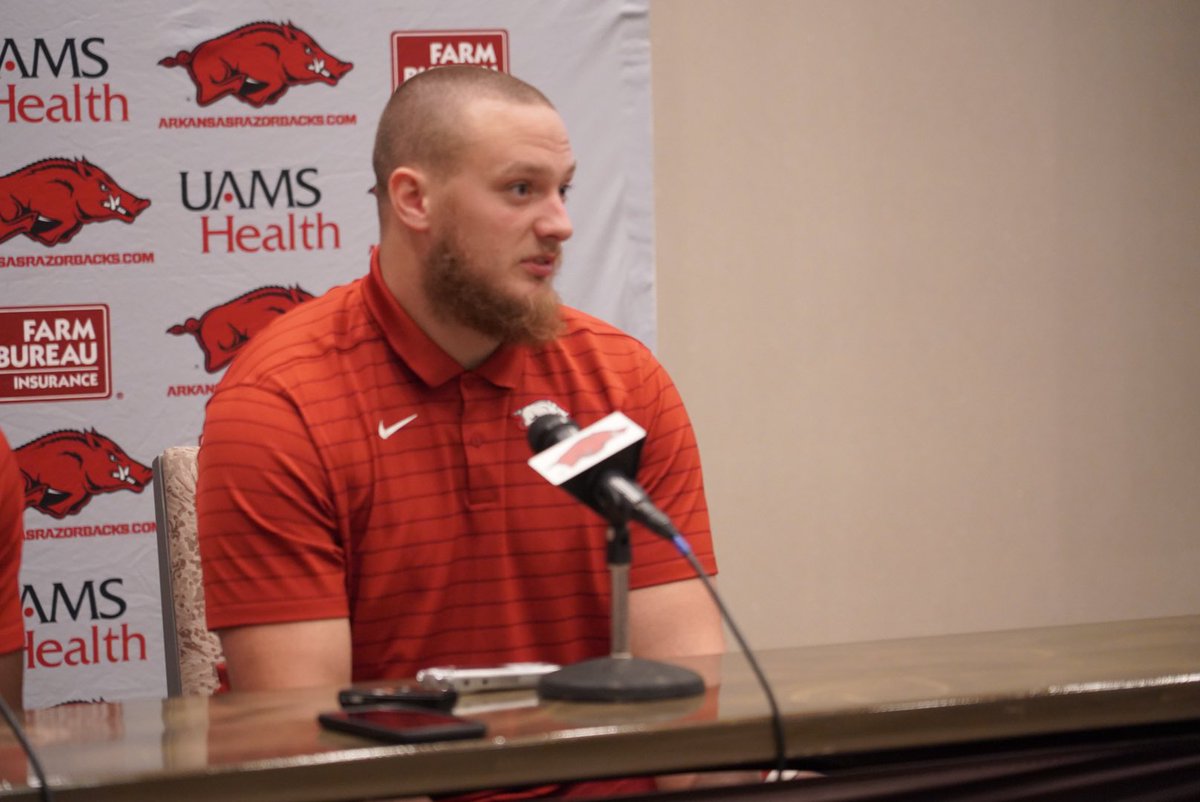 sully7777's tweet photo. Few better success stories than Blake Kern.  A walk-on from Lamar who no one bet on during his Razorback career and he’s become a solid starting tight end in the SEC. https://t.co/E5i7VPIzpe