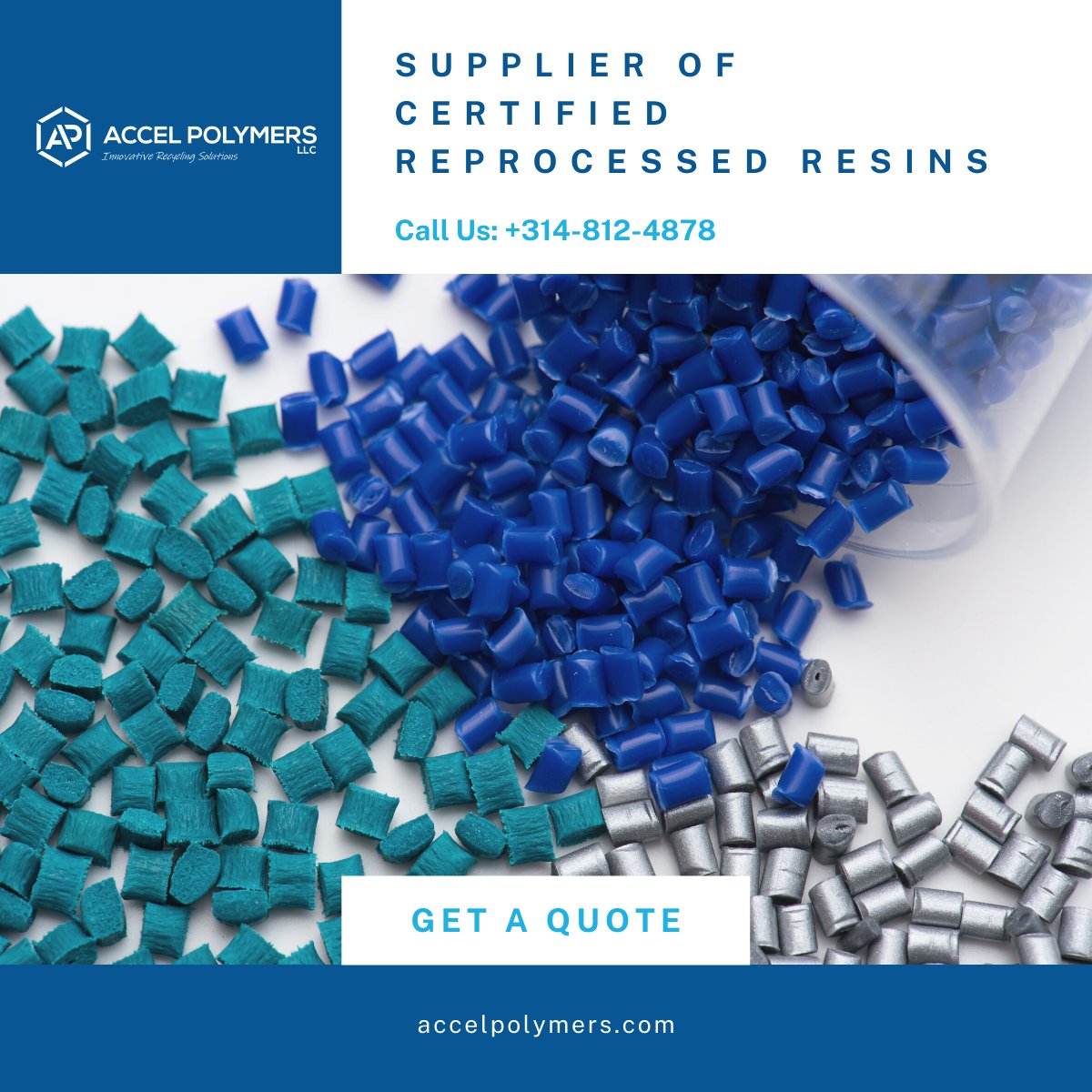 AccelpolyLLC's tweet image. Accel Polymers is a producer and supplier of certified reprocessed resins. We manufacture General Purpose grades of Polypropylene, Polyethylene, and Nylon resins including many others! Give us a call for a free quote (314) 812-4878

#AccelPolymers #Resin #RecyclePlastic #Plastic