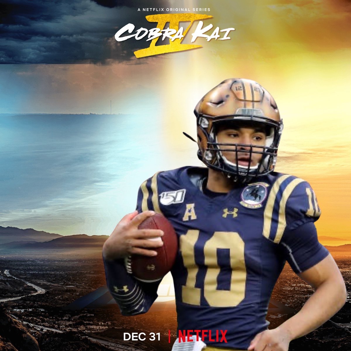 cobrakaiwire's tweet photo. @NavyAthletics @navyfb @CobraKaiSeries #FlyNavy #bEATARMY #CobraKai #CobraKaiSeason4 

@Saints why did you get rid of the best @NFL player? https://t.co/8LC7uMh5DD