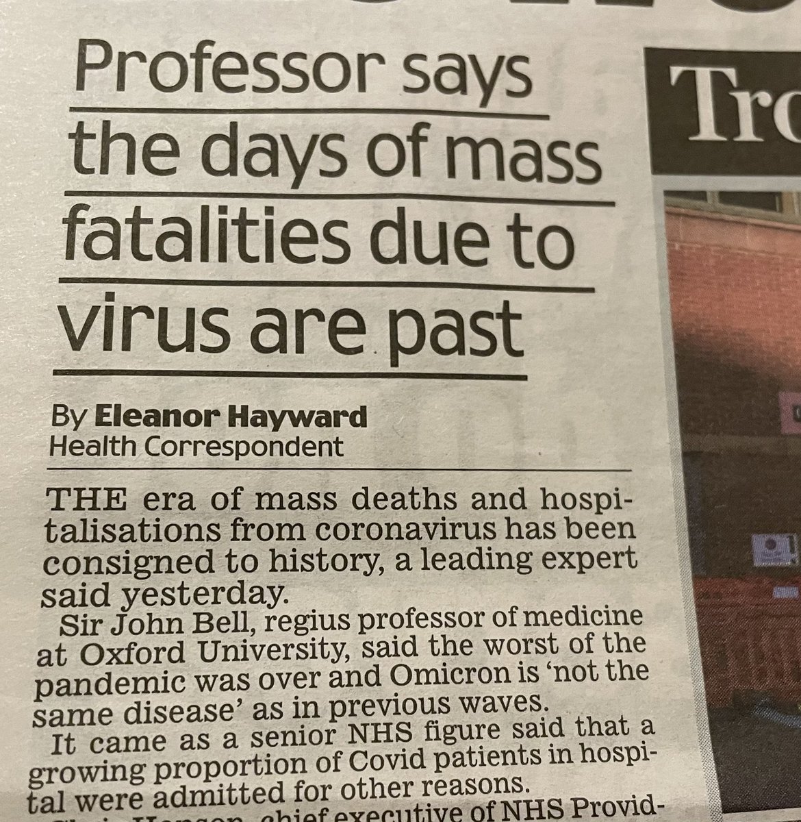 JanAageFjortoft's tweet photo. We need some good news!!!

This is Sir John Bell, professor of medicine at Oxford University 

Ps! Don’t tell the other so called experts. They will be “SO worried” about something tomorrow on some media - platform …

“We are worried that people are not worried” https://t.co/SVLsRU2zNj