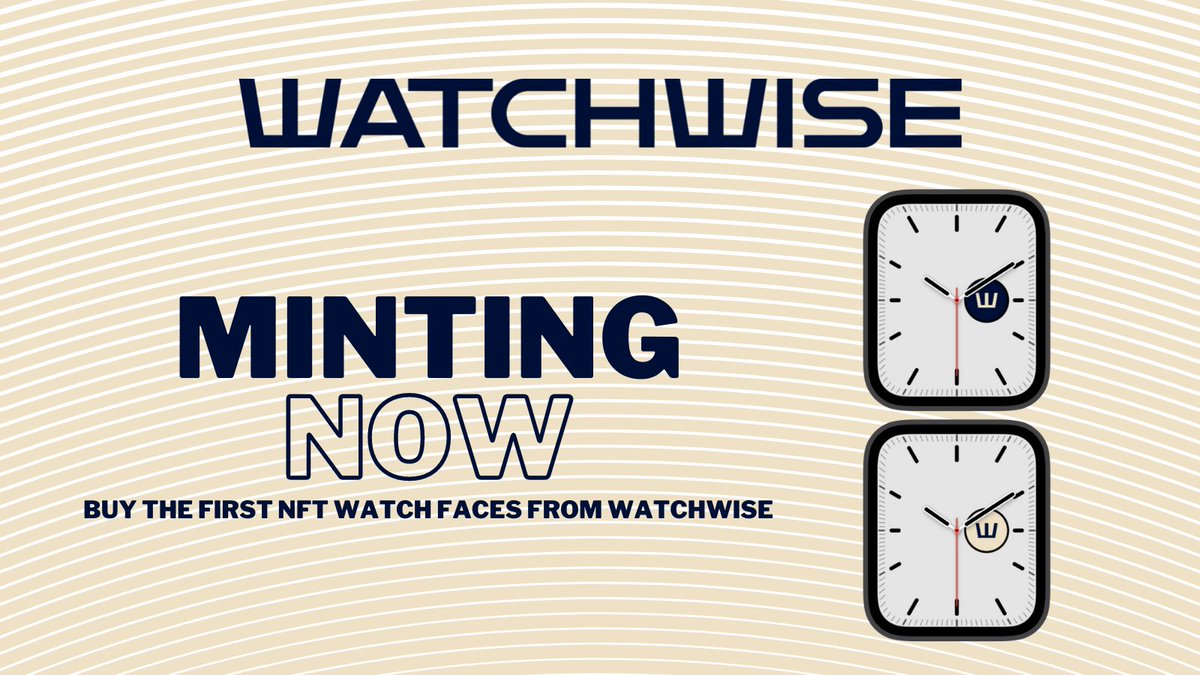 🚨Minting Now🚨

The first two watch faces from Series 1 are now live on Watchwise! Going to do a giveaway for whoever mints serial number 1 and 2.
thewatchwise.com/live
