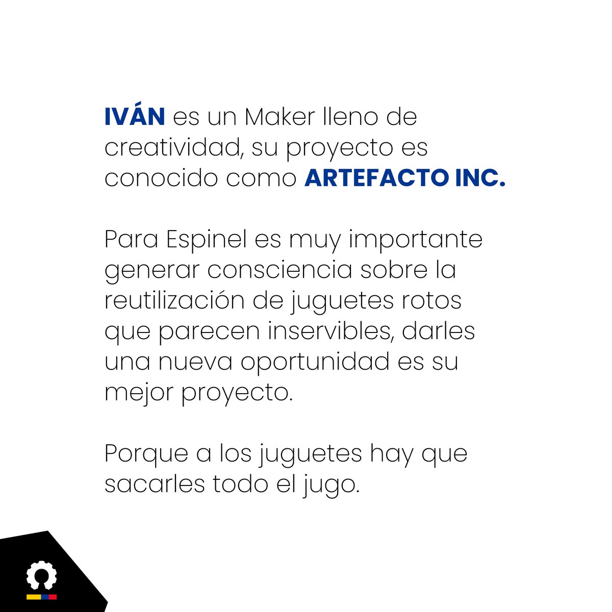 Hoy nuestro MAKER DESTACADO es Iván Espinel de <a href="/artefactoinc/">Artefacto Inc</a>. Su creatividad e ingenioso proyecto de juguetes que ha venido trabajando desde el 2012, lo hicieron sumergir en la tendencia del Art Toys, diseñando colecciones increíbles como su emblemático “Aguacate”🥑.