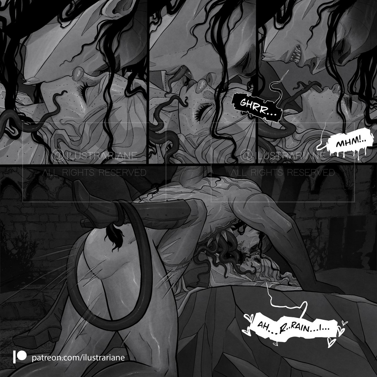 Ilustrariane - Toss a Coin to Your Monster🔞 tweet media