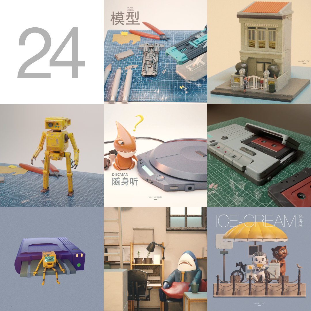 yamfufu_'s tweet photo. 2021 sort of flew by pretty fast!
Here are the 24 mini projects I did
Swipe to view >>
Not sure what 2022 will bring, but I'm looking forward to it
Cheers everyone!
-
-
#mediumbyadobe #substance3dmodeler #oculusrift #mixamo #oculusquest #medium #oculusmedium #blender3d #haotoart https://t.co/MiqbFcrzew