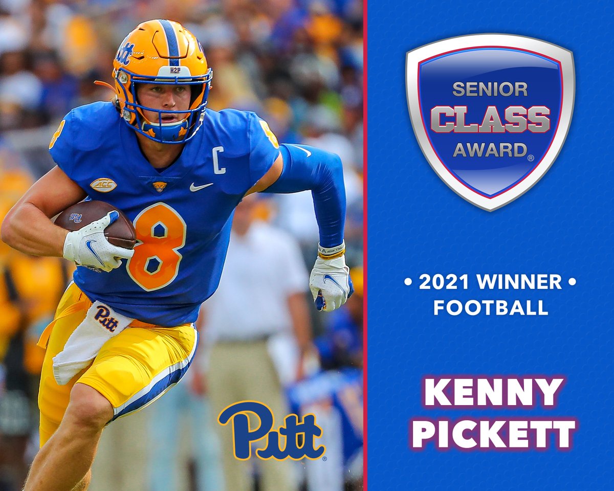 🚨🚨 Winner Announcement 🚨🚨 Pittsburgh's Kenny Pickett wins the 2021 Senior CLASS Award® for FBS Football! @Pitt_FB @Pitt_ATHLETICS seniorclassaward.com/news/view/pitt…