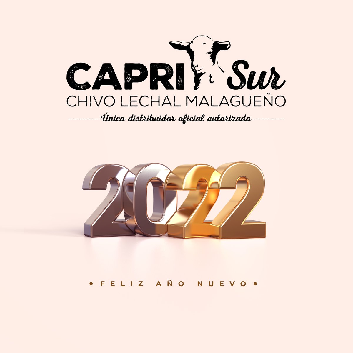 caprisur's tweet photo. CAPRISUR te desea un Feliz Año Nuevo, cargado de éxitos. ¡Que la alegría de las fiestas te acompañe todos los días del año!
#felizañonuevo #feliz2022 #chivolechalmalagueño https://t.co/h69YoiCTqP