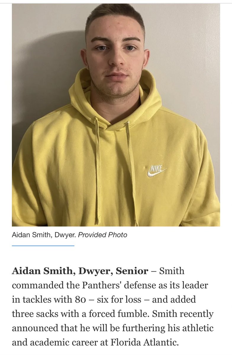 DwyerHSFootball's tweet photo. Congratulations @LeeKerrington @__aidansmith @cadeningram_ for being named to The Palm Beach Post's All-County football defensive player of the year nominees! https://t.co/yoUPSTu7yM