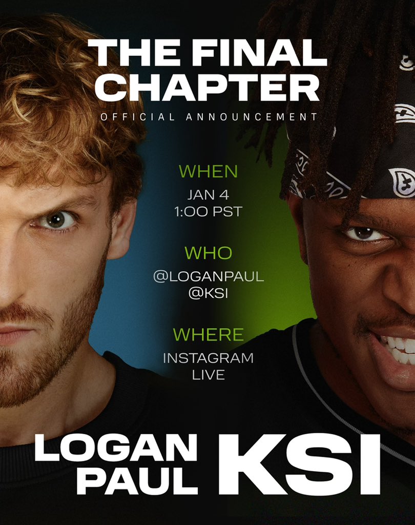 LoganPaul's tweet image. this only ends one way @KSI