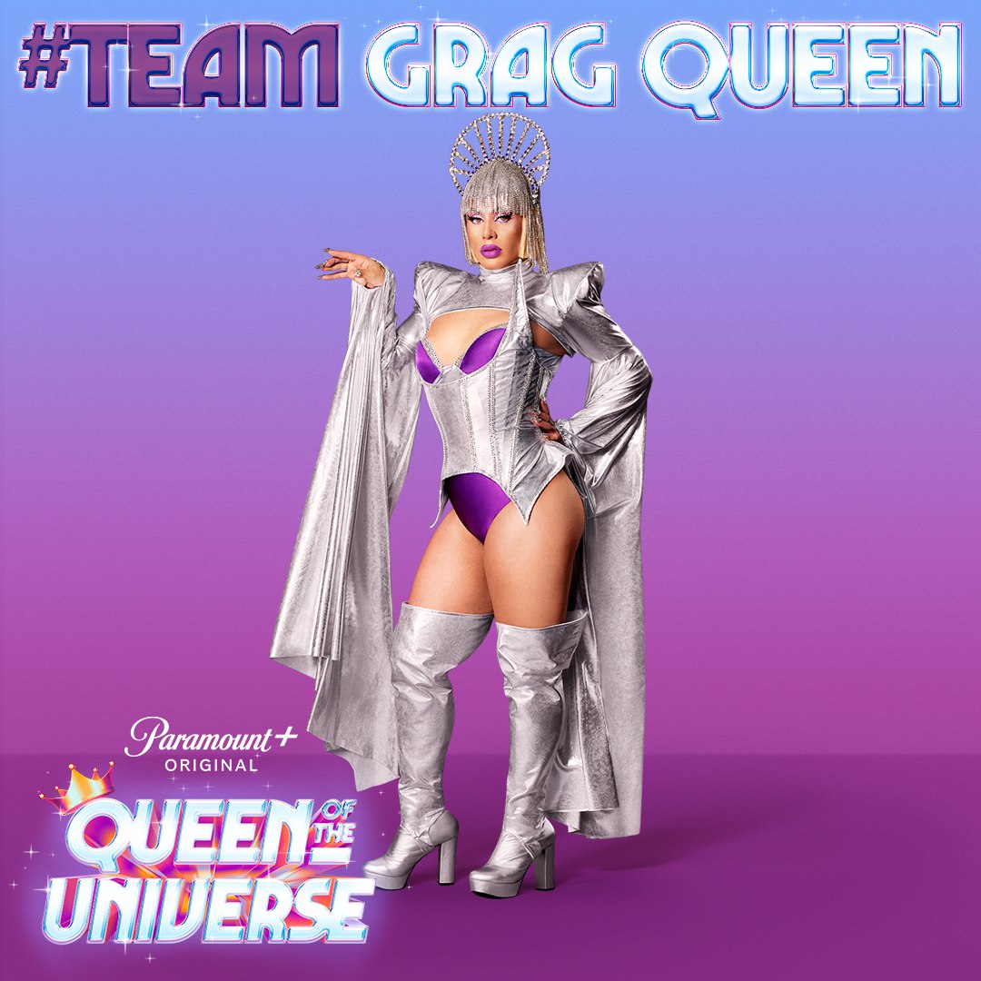 ATENÇÃO ⚠️

HOJE às 21h (horário de Brasília) convocamos TODO MUNDO para subirmos a tag #TeamGragQueen e mostrar a nossa torcida pela Grag na final do Queen of the Universe! 👑

📌A finale vai ao ar amanhã, às 4h da manhã na Paramount+!