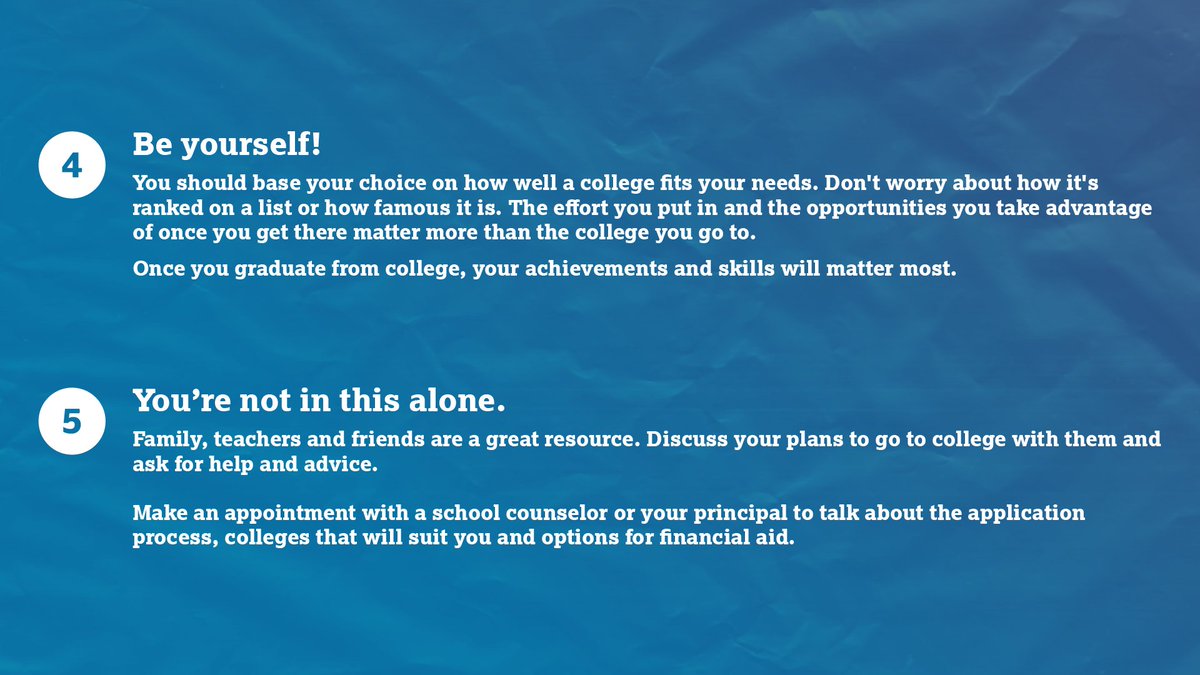 5 Things to Know About Applying to College 🎓 

Get more college planning advice at BigFuture.org.