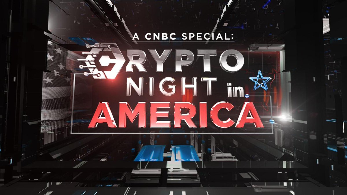 TONIGHT at 6 p.m. ET: Join us for a CNBC Special: Crypto Night In America,  hosted by @MelissaLeeCNBC.