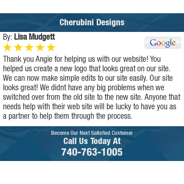 5 Star: Lisa M. "Thank you Angie for helping us with our website! You helped us create a new logo that looks..." bit.ly/3BeBMYs