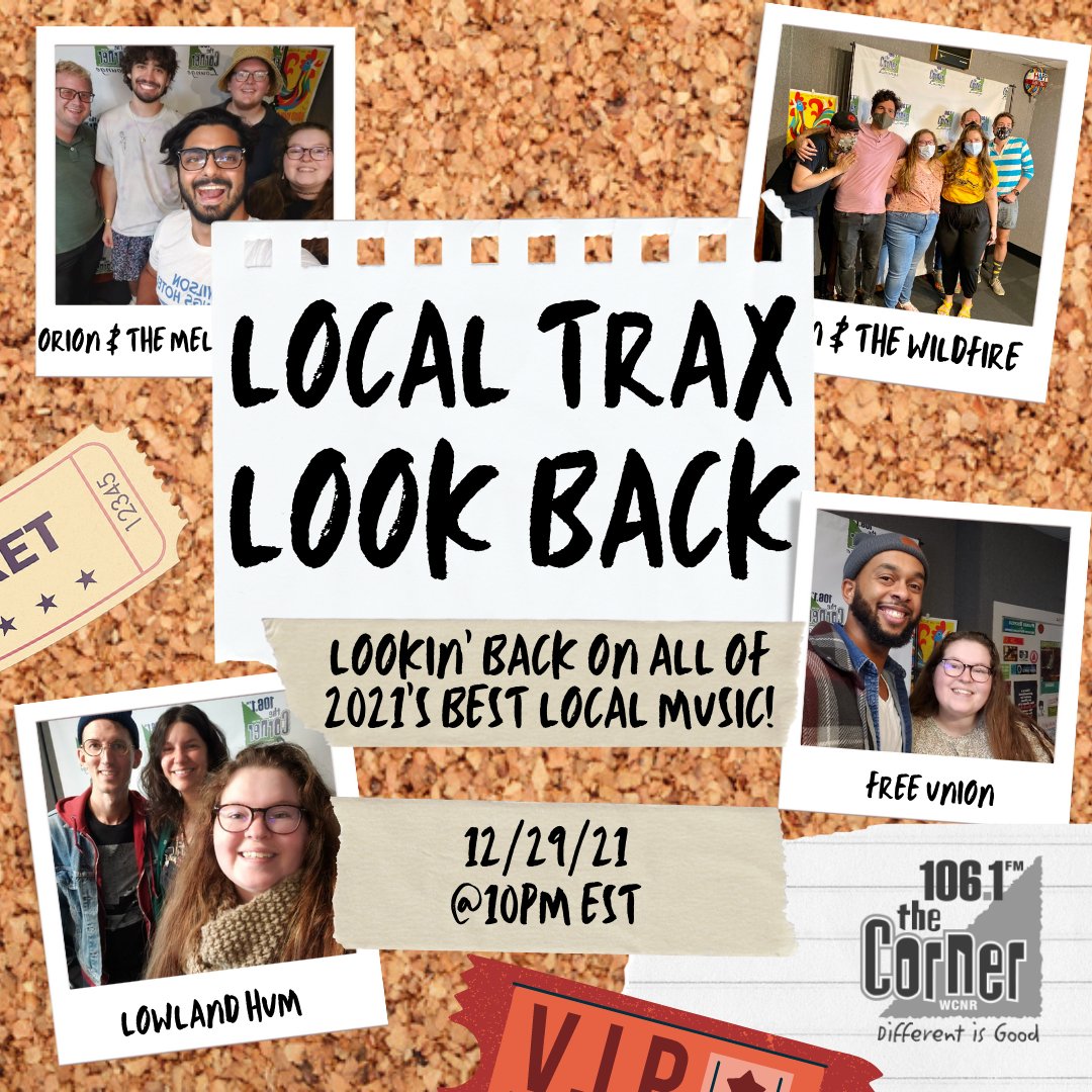 Join Samantha this Wednesday December 29th at 10PM EST for Local Trax Look Back - where we replay all of the best local music in 2021, PLUS in-studio highlights from <a href="/FreeUnionMusic/">Free Union Music</a> , <a href="/lowlandhum/">Lowland Hum</a> , and more!

Local Trax is supported by <a href="/VANationalBank/">Virginia National Bank</a> .