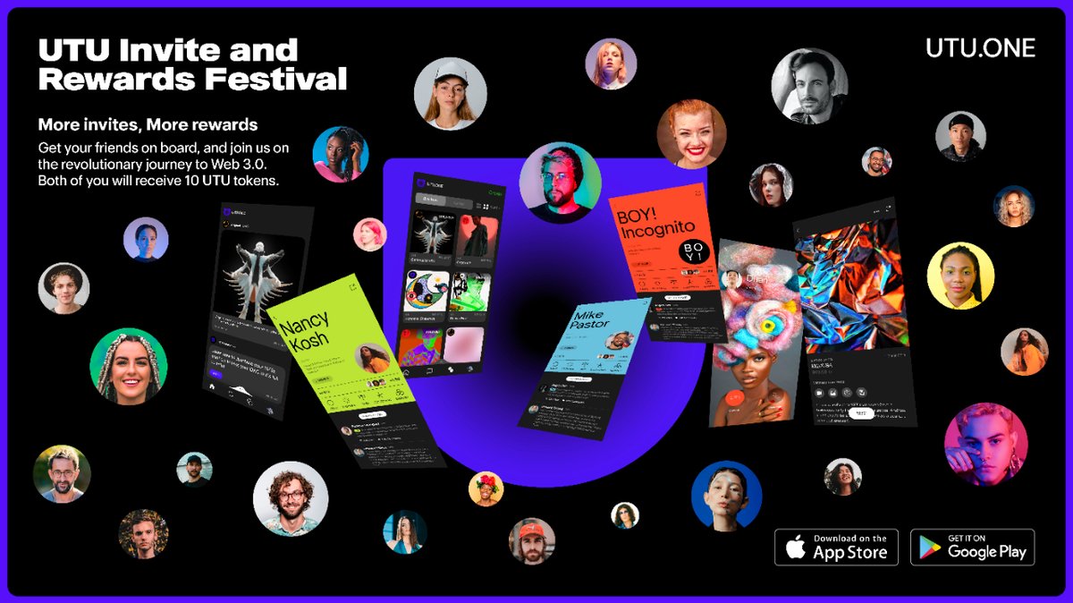 Have you been enjoying our 2.0 version? There are many new features and functionalities to explore. So why not invite a friend or two and cover more ground together.

Refer a friend and you will both receive 10 UTU Tokens

#Tokenized #UTU #DAO