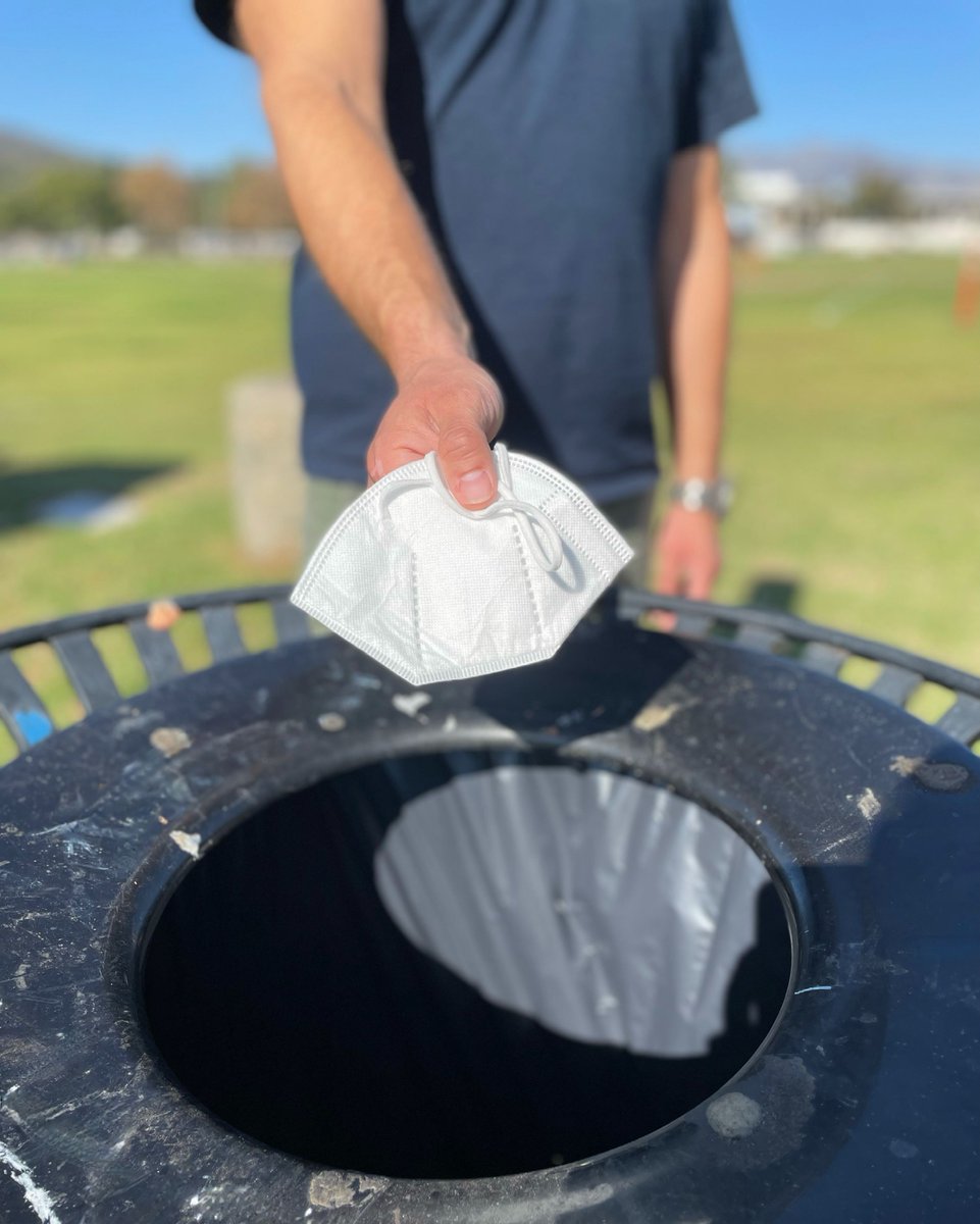 Since the start of the pandemic, disposable masks have quickly become another unsightly and commonly littered item. Throwing disposable masks in trash cans or purchasing reusable masks can help decrease litter and keep our environment beautiful and healthy!