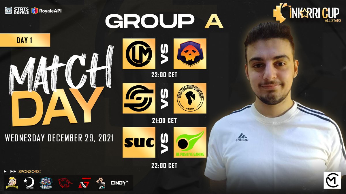 Inkarri Cup - All Stars (@inkarri_cup) on Twitter photo #CR| ALL STARS ⭐| FASE DE GRUPOS | D1 - GA⚔️
📍 Europe 🇪🇺
🔰 We started on fire!🔥
⭐ <a href="/CLM_eSports/">Calamity eSports</a> 🇪🇺🆚🇩🇪 <a href="/ThreatLevelGG/">Threat Level Gaming</a>
⭐ <a href="/Genesys_GG/">GENESYS</a> 🇨🇵🆚🇬🇷 <a href="/ethosCR/">Êthos™</a>
⭐ <a href="/SUC_GG/">SUC Esports</a> 🇯🇵🆚🇵🇱 <a href="/BePositiveCR/">Be Positive Gaming</a>
#Gaming #GoInkarri #VamosPorMas #CR| ALL STARS ⭐| FASE DE GRUPOS | D1 - GA⚔️
📍 Europe 🇪🇺
🔰 We started on fire!🔥
⭐ <a href="/CLM_eSports/">Calamity eSports</a> 🇪🇺🆚🇩🇪 <a href="/ThreatLevelGG/">Threat Level Gaming</a>
⭐ <a href="/Genesys_GG/">GENESYS</a> 🇨🇵🆚🇬🇷 <a href="/ethosCR/">Êthos™</a>
⭐ <a href="/SUC_GG/">SUC Esports</a> 🇯🇵🆚🇵🇱 <a href="/BePositiveCR/">Be Positive Gaming</a>
#Gaming #GoInkarri #VamosPorMas