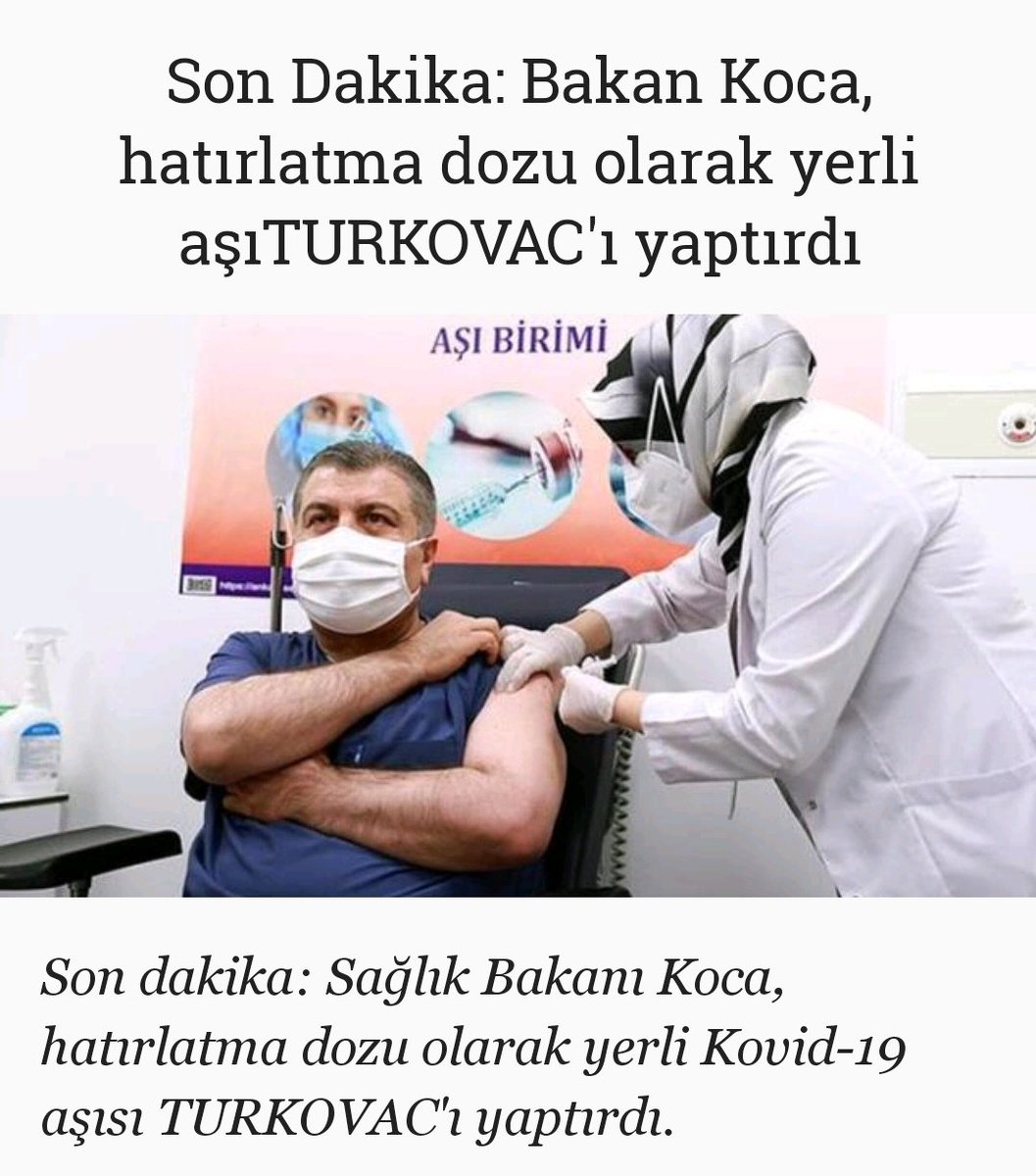 Virolog Veteriner Hekim Prof. Dr. Aykut ÖZDARENDELİ ve ekibi önücülüğünde geliştirilen, göz bebeğimiz, sağlığımızın teminatı, onurumuz,gururumuz TURKOVAC ile hatırlatma dozu aşımızı yaptıracağımız günü biz de iple çekiyoruz. Beklenen güne az kaldı :)