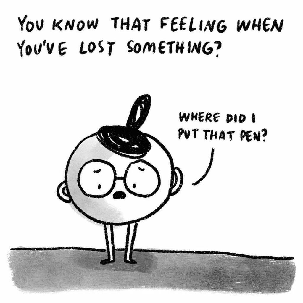 kimtku's tweet photo. That feeling.
.
#personalcomics #lifecomics #diarycomic #losingstuff https://t.co/4HteCFkGr6 https://t.co/xfToa5t9he