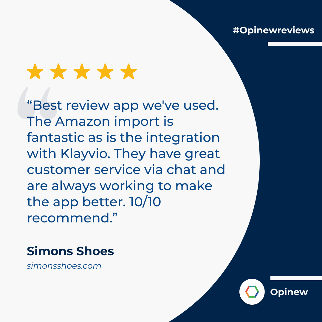 Opinew's tweet photo. Your #feedback is what drives us everyday at #Opinew 😎🙌

#ecommerce #Shopify #Shopifyapps #reviews #reviewmanagement https://t.co/IKo7GdrScF