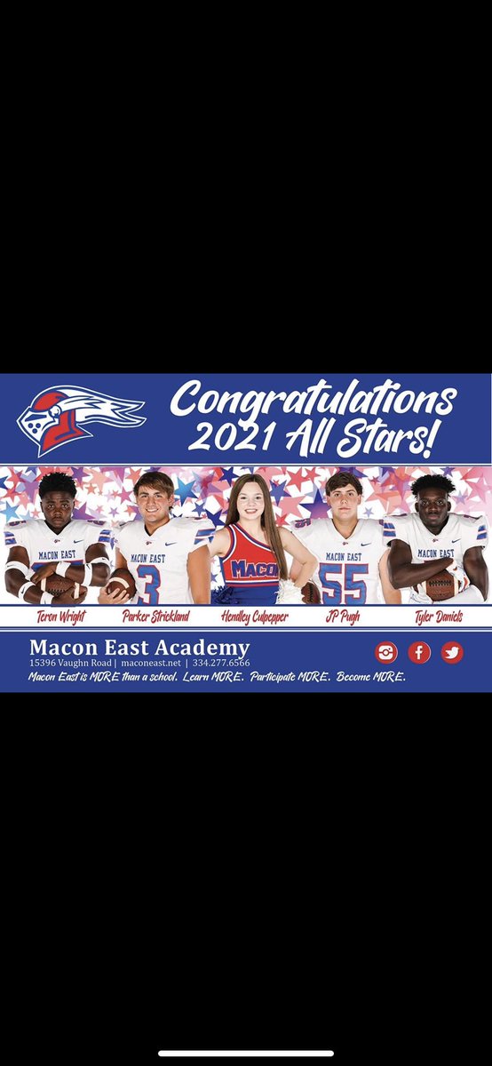 YunqWright's tweet photo. When you keep God first and Work hard everything falls in place I am truly blessed‼️
ALL STAR✅
FIRST TEAM ALL STATE✅
FIRST TEAM ALL-METRO AISA-4A CLASS✅
SECOND TEAM ALL METRO FOR MONTGOMERY AREA✅
@GabeGiardina @CAU_Football @CoachFredT @MEAFootball @ClavensC @SprouseReginald https://t.co/bzujW9WtIm