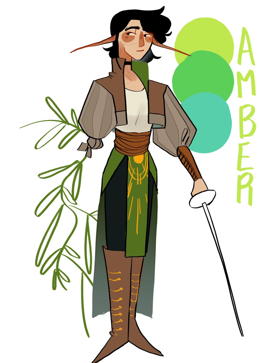 tardie_e's tweet photo. Here is the first oc of the webcomic I'm planning! Her working name as of now is Amber and the first design is her beginning of story design and the second is the end of story design :> https://t.co/ORHsKD4vlU