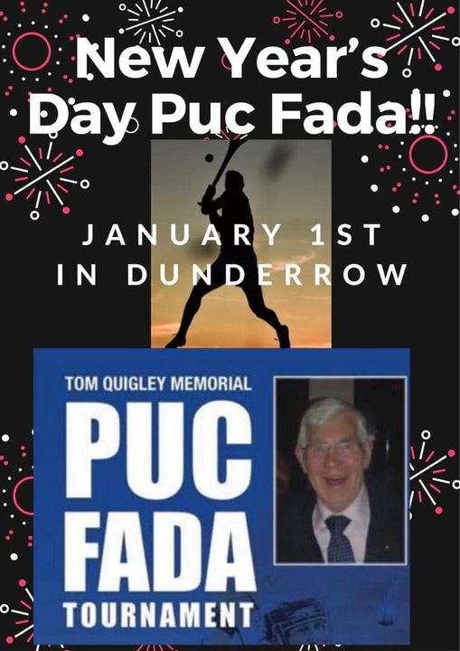 Hurrah!  The Puc Fada tournament <a href="/KinsaleGaa/">Kinsale GAA</a> in memory of the great Tom Quigley is back on New Year's Day.  Thanks to Chrissie and the Quigley family for their ongoing support of the RNLI, the charity that saves lives at sea 😍 #rnli  #kinsale
