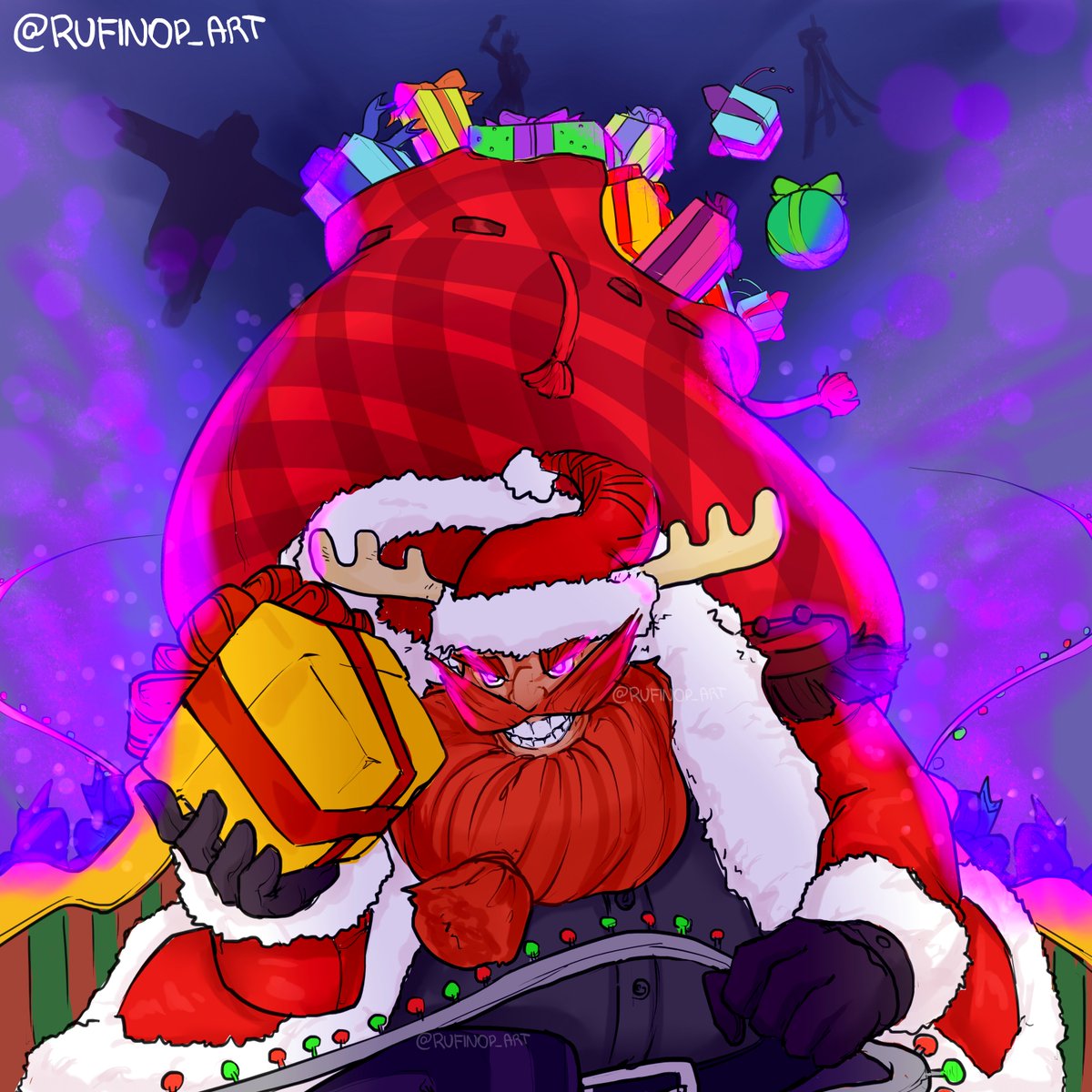 MLBBBR's tweet photo. Hou Hou Hou... 🎅
Franco Noel passando na sua timeline... 🛷
Você vai querer uma surpresinha? 😎 Ainda da tempo de pegar 😂

🎨 Artista MCA: @rufinop_art

#NatalMLBB #NatalMLBBBR #MobileLegendsBangBang 
#MobileLegends #mobilelegendsbrasil #MLBBBR
#mca #mcamlbb #mcamlbbbr https://t.co/ofNL1vHmQD