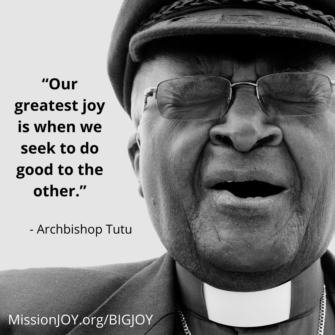missionjoyfilm's tweet photo. How characteristically generous of Archbishop Tutu to have his final mission be about teaching us all how to create more JOY for ourselves.

https://t.co/a91aMCQ5ng

#RIPTutu #TutuLegacy #RememberingTutu #DesmondTutu https://t.co/a5SxoQAs69