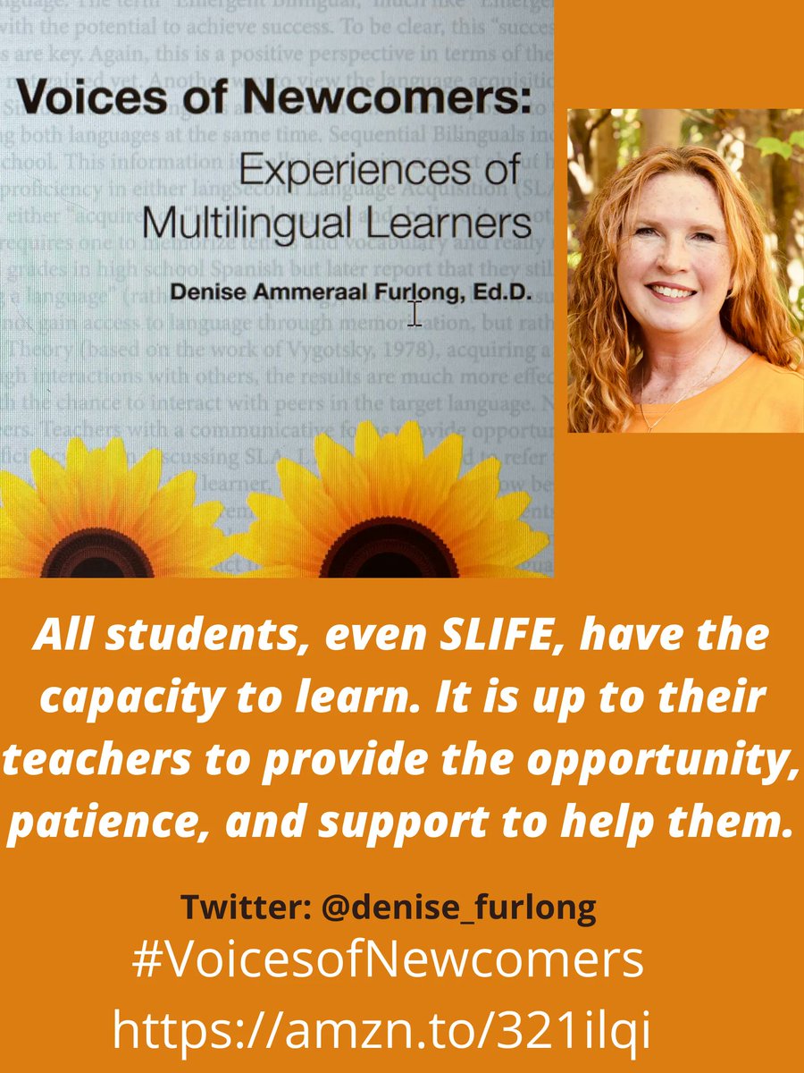 EdumatchBooks's tweet photo. Congratulations Dr. Denise Furlong on your new book, Voices of Newcomers: Experiences of Multilingual Learners @denise_furlong
Available at https://t.co/9EDNKowCAu
#VoicesofNewcomers #ELL #MultilingualLearners #PLN #AuthorsLaunch #edumatchauthors https://t.co/JBK4A0uhmj