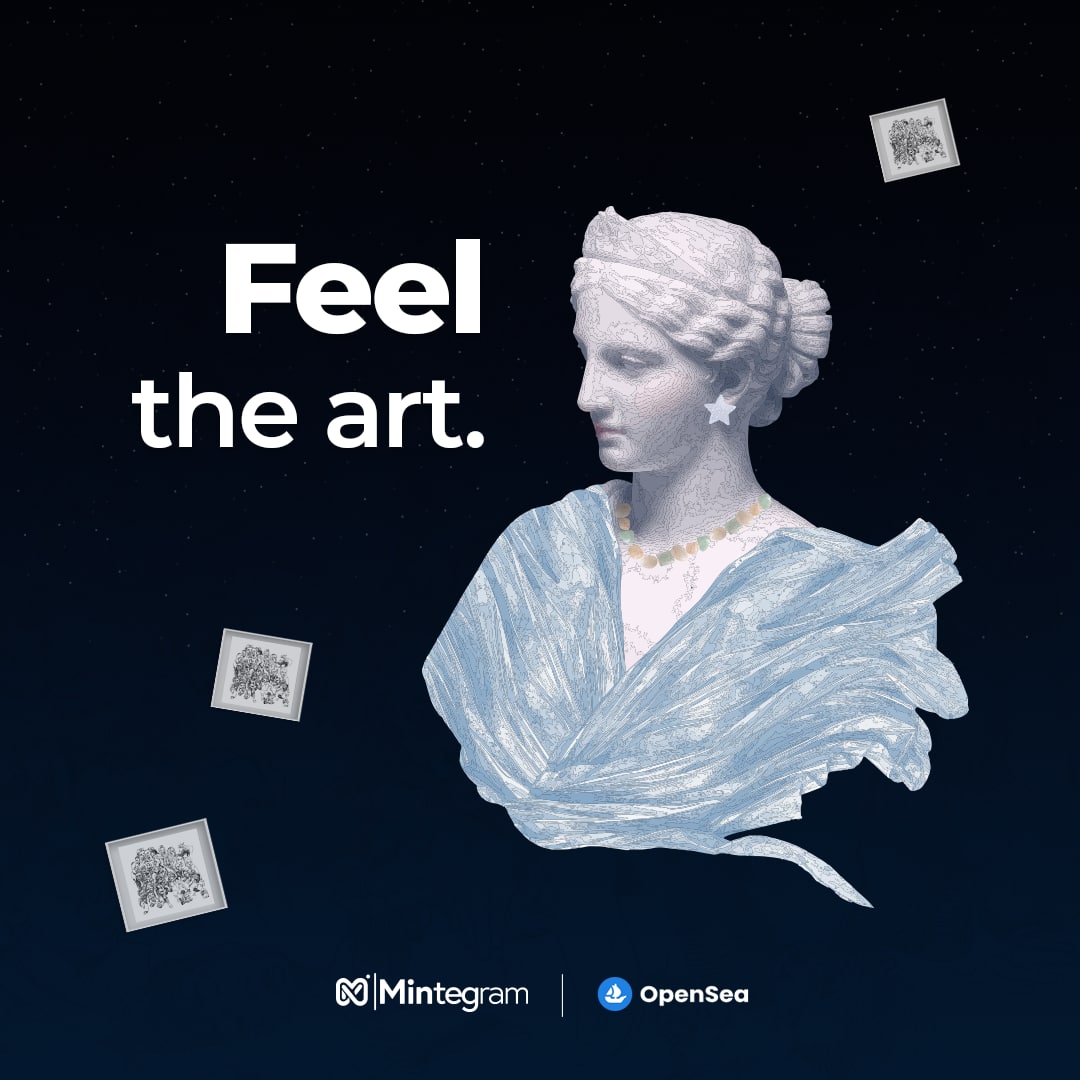mintegram's tweet image. Feel the art.

opensea.io/collection/the…

#opensea #NFT #NFTcommunity #marketplace #mintegram #NFTart #NFTcollectors #NFTgallery #NFTexihibition #NFTgiveaway #NFTartist #Realart #NFTdrop #art