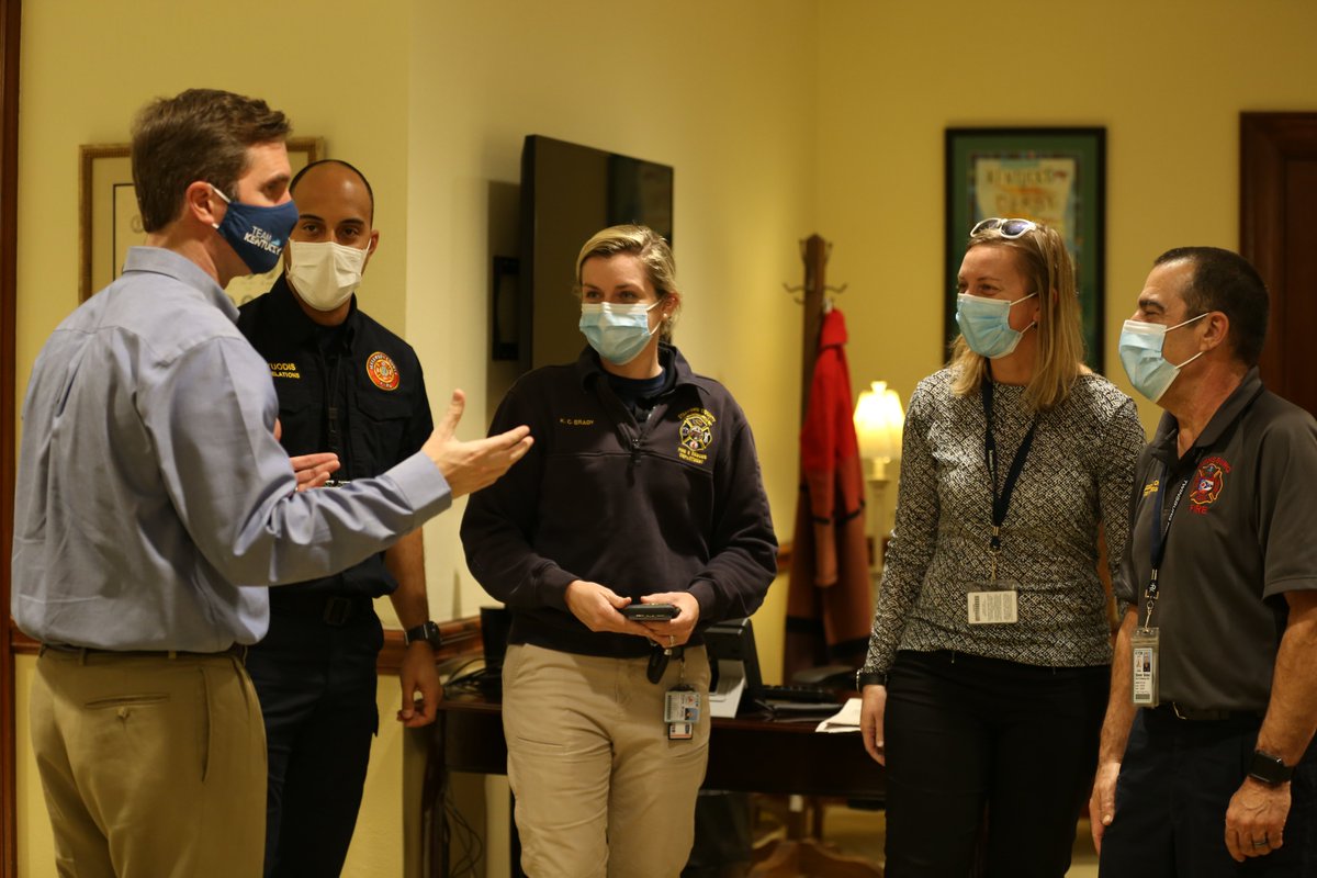 Our <a href="/KentuckyEM/">KYEM</a> teams are true heroes. Monday, I was proud to honor five public information officers for their dedication to protecting the people of the commonwealth. Thank you Jordan Yuodis, Steve Bosso, Katie Brady, Alyssa Sanders and Jeff Sands.