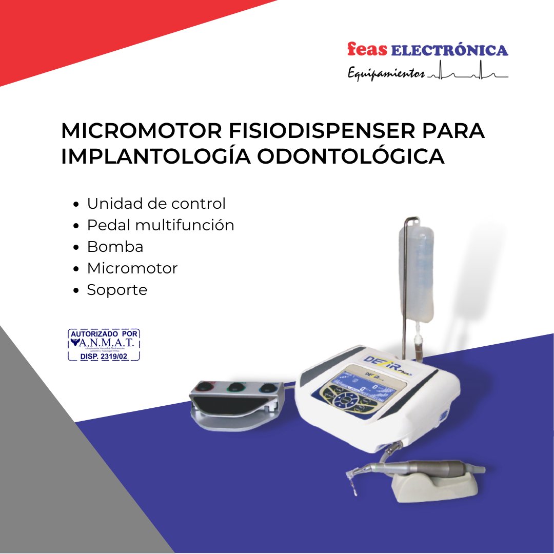 Tenemos micromotor fisiodispenser para implantología odontológica.

Información en:
feaselectronica.com.ar/r/3Jp

#EquipamientoMedico #FeasElectronica #dentista #odontologia #implantedental #salud #medicina #hospital #sanatorio #clinica #consultorio