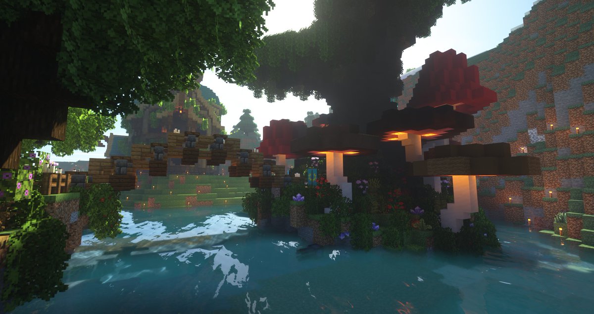 Shortrange16's tweet photo. Finally, found some inspiration and completed my nether portal at long last  @PleasantSMP https://t.co/CsOSr0HD4c