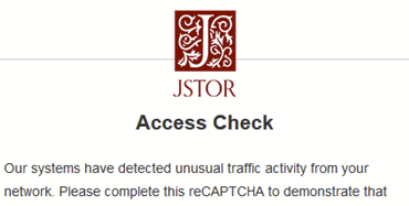 absolutely honored that JSTOR recognizes how many tabs I have open