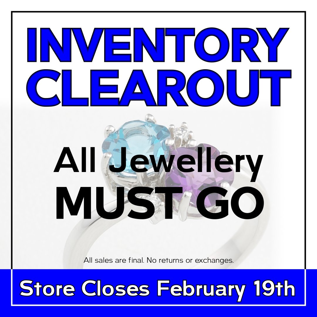 Jewellery Inventory Clearout!

Everything is onsale!

THANK YOU, Kitchener-Waterloo for all your support and patronage all these great years!
We would love to see each of you and would mean the world to us if you drop in today before we close.

#kwawesome #supportlocal
