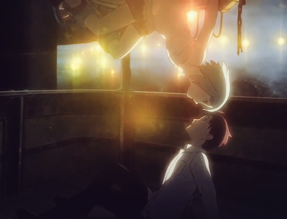 Sourav16_09's tweet photo. #PatemaInverted 
A well written Sci - Fi Anime...

Incredible BGM and what a narrative.

Portrayed world from 3 different plane...
Some non inertial frames and propagation beyond dimensions....
And obviously, if it is an anime, it is bound to be emotional and beautiful. ❤️ https://t.co/AXJ2nWjHgu