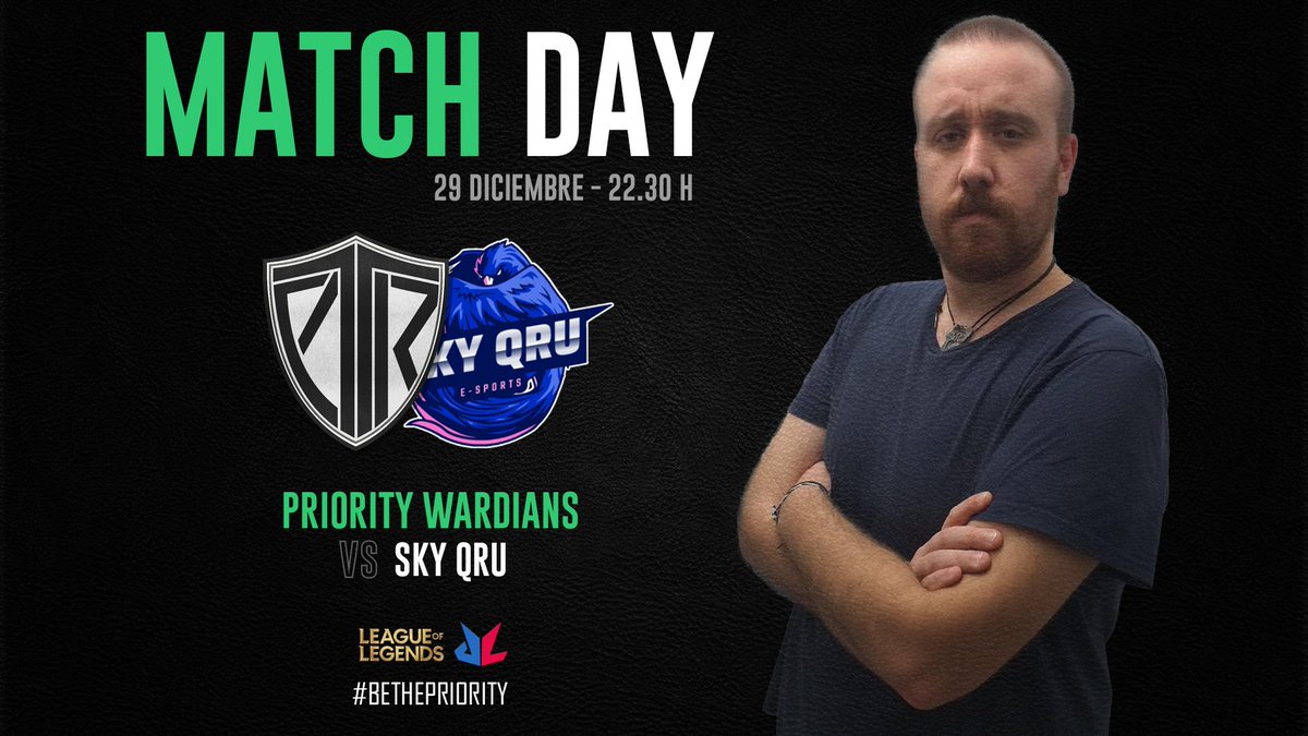 [#LOL] ¡Última jornada del equipo dónde nos jugamos los playoff de segunda! Una victoria los asegura. ¡VAMOS!

🆚 <a href="/SkyqruO/">SkyQru_Oficial</a> 
🏆 <a href="/ACELeague_ES/">ACE League</a> 
⏰ 22:30h
📺 Twitch.tv/skyqru_official

#BeThePriority