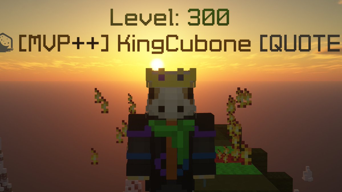 YakuYakubo's tweet image. Hypixel Level 300