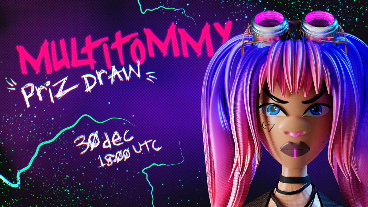 cvetommy's tweet photo. Final work Drawing!🎉🪐
Tomorrow, December 30th at 18:00 UTC, there will be a drawing for #multitommy owners. The winner will receive #33 Multitommy Rare Edition⚡️🎁

The winner is selected via a randomizer🔀
At tomorrow 18:00 UTC I will post a video of the drawing results⚡️ https://t.co/uXlY4Ip5G3