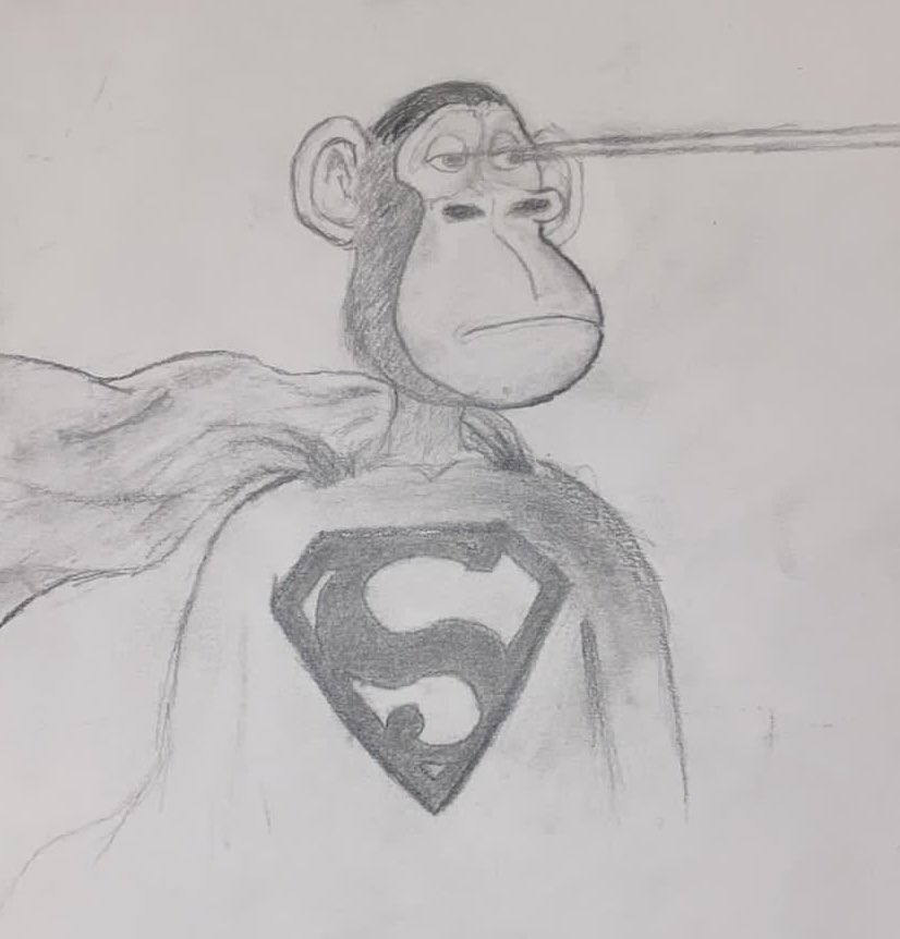 Pencil meets paper for another #hapebeast sketch experiment. Keep strong, keep faith and have an awesome day HapeFam

#HAPEBEASTGANG 
#Hapeculture
<a href="/DigimentalLDN/">| Digi |ape®.eth</a> 
@nggg_eth