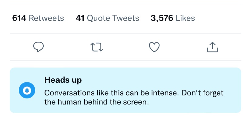 njp_ecaro's tweet photo. I love this gentle reminder from @Twitter https://t.co/YnZiEQbBSN