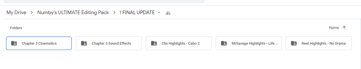 NumbysEdits's tweet photo. The FINAL Numby Ultimate Editing Pack Update ❗️

• Project Files &amp; Practice Clips From:
      MrSavage - Life is Good
      Clix - Cabo 2
      Reet - No Drama
• New Chapter 3 Sound Effects
• New Chapter 3 Cinematics

🔹Buy Here: https://t.co/jsbrEcZfLN https://t.co/K5bd0T1Jgt