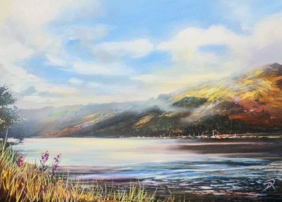 Loch Earn
2021
Oil on Canvas
Image size 25 x 36cm
Available at Strathearn Gallery. 
strathearn-gallery.com/exhibitions/39…

#Lochearnhead #lochearn #art #Comrie #crieff #strathearngallery #painting