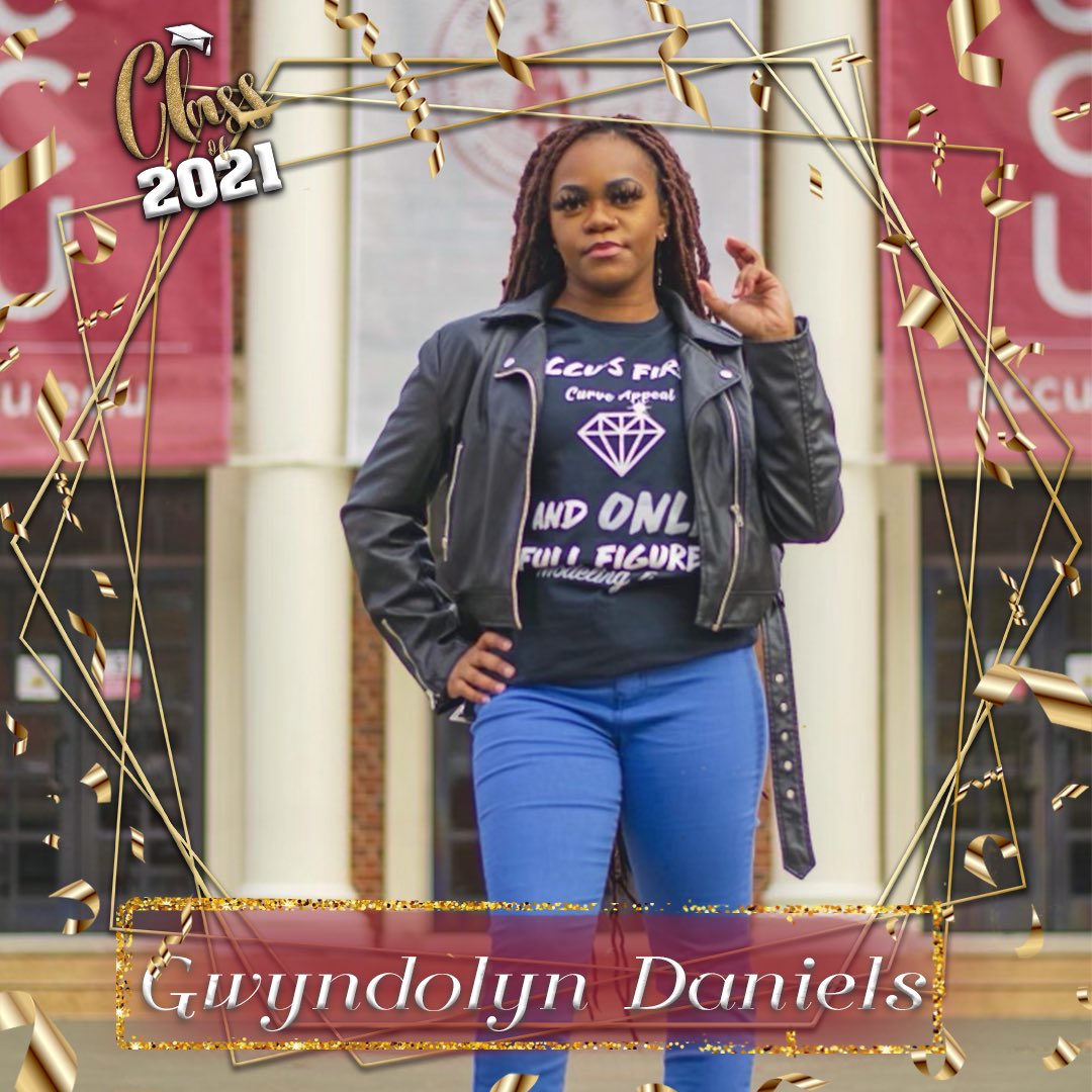 CurveAppeal_'s tweet photo. ✨Congrats Gwyndolyn Daniels on becoming an alumna of North Carolina Central University🍾🎊🎉🥳

✅ B.S. Kinesiology: Fitness &amp; Wellness

✅ Gwyn’s next chapter: attend graduate school to obtain a M.S. in Kinesiology &amp; Recreation Management 

Good luck on your future endeavors!🍾 https://t.co/mV0Rrx4ej2