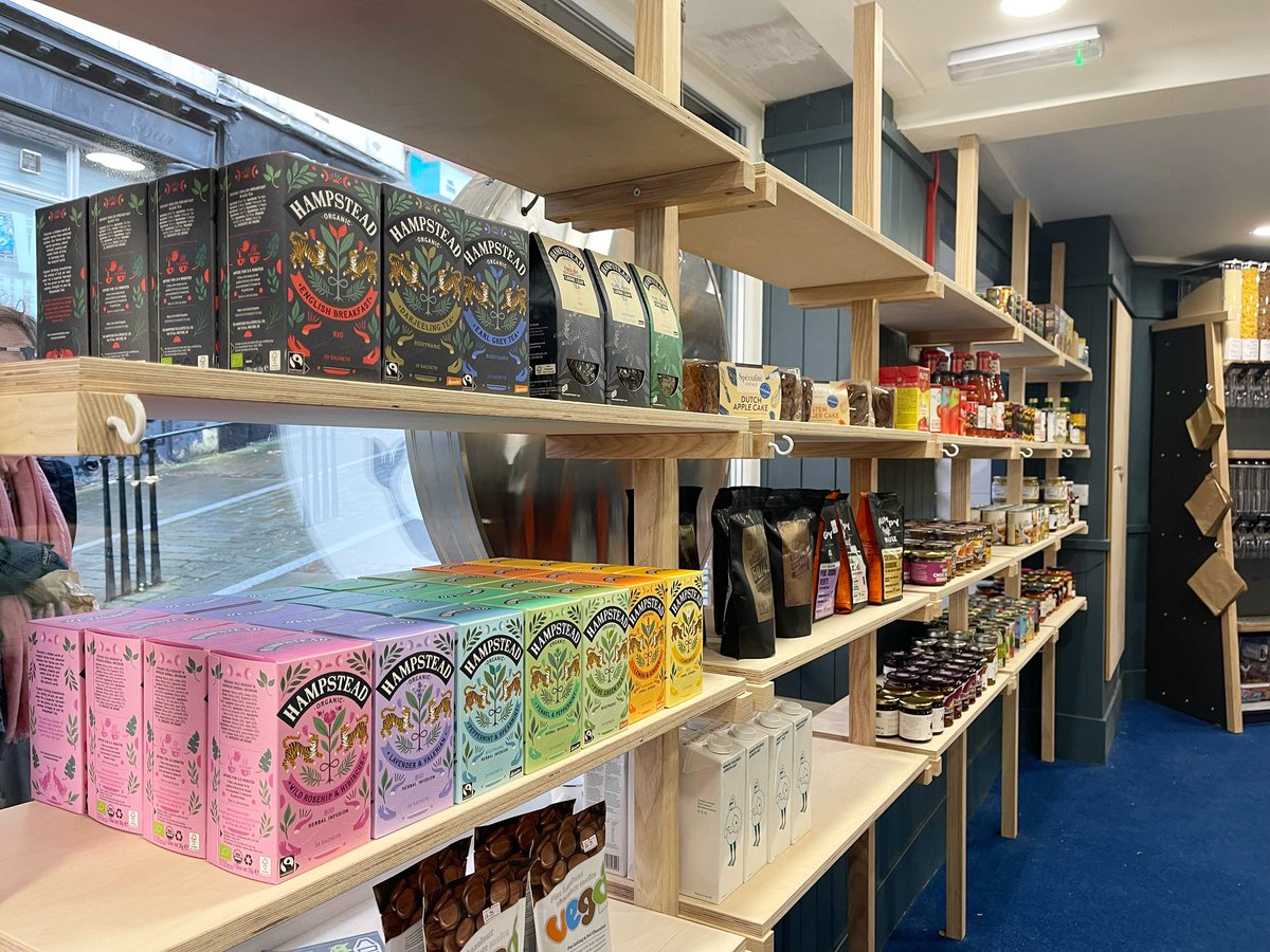 The Good Life open their second refill and waste-free mini market in Stockport town centre today • The new shop is located in the old iconic fish shop on the brow up to the market • Great to see a nod to the buildings past in the decor🎩🙌 #stopinstockport