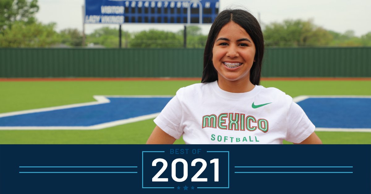 IrvingISD's tweet photo. To close out the year, we’ll be bringing you our most popular student and teacher stories of 2021! 

First up is ‘Fielding International Recognition’, a story on @NimitzVikings 🥎⭐ star athlete, Ximena Zamarron. 

Read more ➡️ https://t.co/ZFwHYT7PPp. https://t.co/0SMFrv3JpG